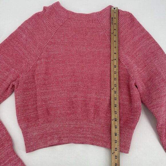 Free People Too Good Pullover Knit Sweater Candy Pink Womens Size M - Picture 6 of 11